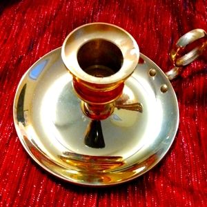 Small Baldwin Brass Chamber Candleholder